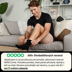 HERO Comfy Ankle Socks - Black 4-pack (39-45)