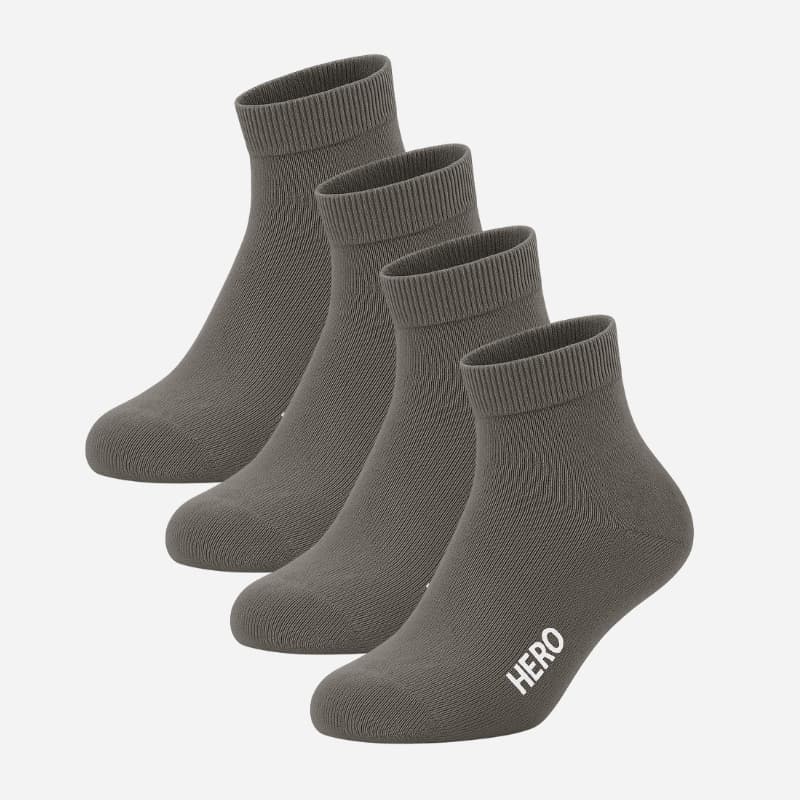 HERO Comfy Ankle Socks - Dark Grey 4-pack (39-45)