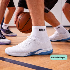 Sports Mid Socks - Black 4 párů