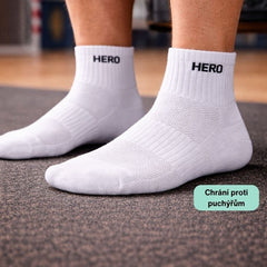 Sports Mid Socks - Black 4 párů