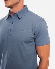 Steel Blue Polo shirt