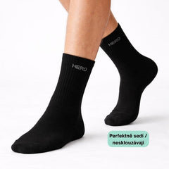 Tennis Socks - Black 4 párů
