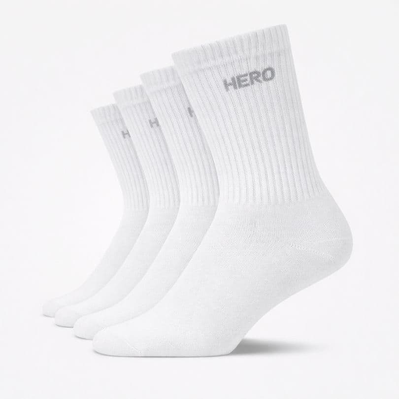 Tennis Socks - White 4 párů
