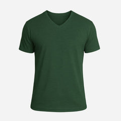 V-Neck Heather Olive